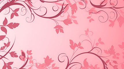 pink floral background | Generative AI
