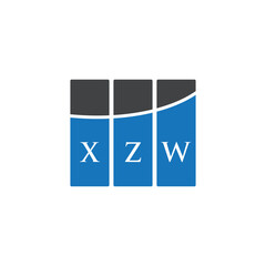 XZW letter logo design on white background. XZW creative initials letter logo concept. XZW letter design.