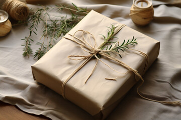 a gift using eco-friendly, recycled materials, highlighting the importance of sustainability during gift-giving