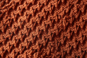 A Close-Up of the Intricate Microscopic Detail of a Luxurious Knitted Sweater, Showcasing the Craftsmanship and Style of Winter Fashion.