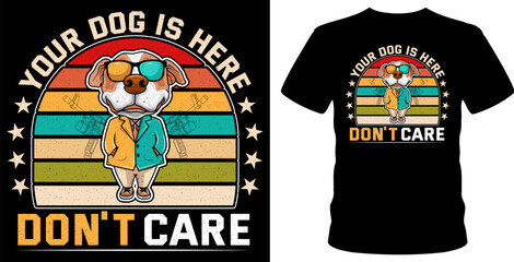 Vintage Classic Dog T-Shirt Design. Animal T-shirt. Stylish Trending Retro T-shirt