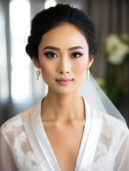 Radiant Bride: Beautiful Makeup with Shimmers and Pastel Hues - Full Face Makeup, Eye Makeup, Bridal, Bride, Wedding, Wedding Dress, Veil, Mascara, Eyeliner, Eyeshadow, Lipstick, Bronzer, Highlighter