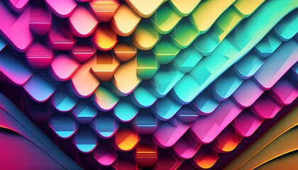 Blurred background in rainbow colors