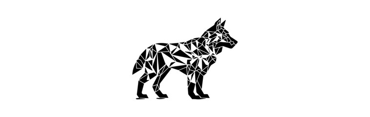 wolf vector black and white background