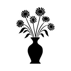 flower vase silhouette