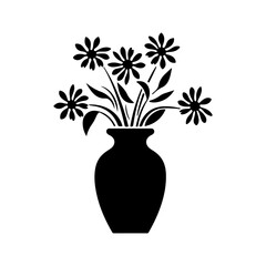 flower vase silhouette
