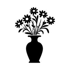 flower vase silhouette