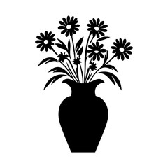flower vase silhouette