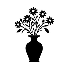 flower vase silhouette