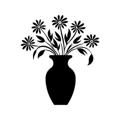 flower vase silhouette