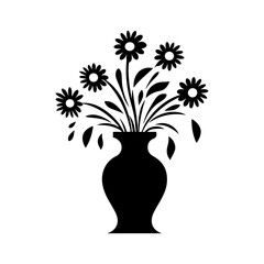 flower vase silhouette