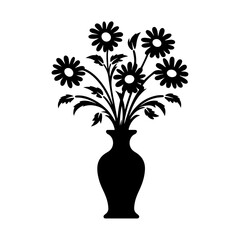 flower vase silhouette