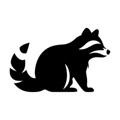 racoon silhouette © Rudez Studio