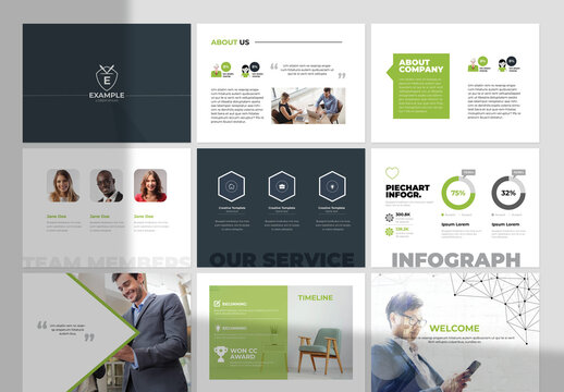 Business Square Brochure Layout