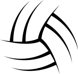 Volleyball outline Cutfile, cricut ,silhouette, SVG, EPS, JPEG, PNG, Vector, Digital File, Zip Folder - obrazy, fototapety, plakaty