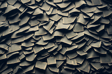 Vector background with a wall of papers