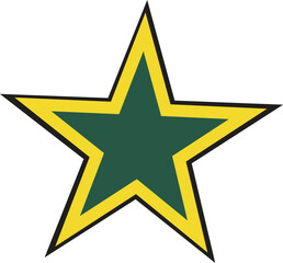 gold star on white background