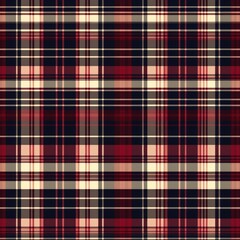 Tartan seamless pattern background in red. Check plaid textured graphic design. Checkered fabric modern fashion print. New Classics: Menswear Inspired concept.
