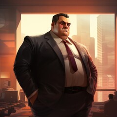 Fototapeta premium Plus-size managers