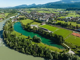 The village of Kuchl in the Tennengau region near Salzburg, Austria