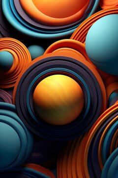 Fondo abstracto 3d geom&eacute;trico . Generado por Ia