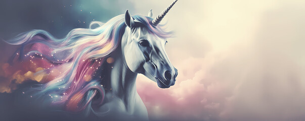 Unicorn's Grace: Enchanted Fantasy in a Magical Real - unicorns, magical, enchanted, fantasy, ethereal, majestic, dreamlike, wonder, landscape, enchanting, whimsical, horn, forest, art, beast