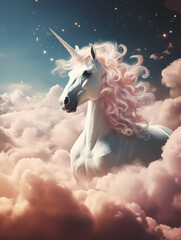 Unicorn's Grace: Enchanted Fantasy in a Magical Real - unicorns, magical, enchanted, fantasy, ethereal, majestic, dreamlike, wonder, landscape, enchanting, whimsical, horn, forest, art, beast