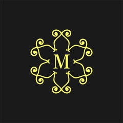 Luxury Gold Royal Brand Monogram Luxury Logo Vector