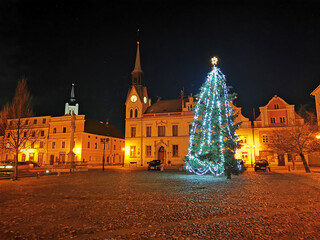 Obraz premium Vidnava city in the christmas time