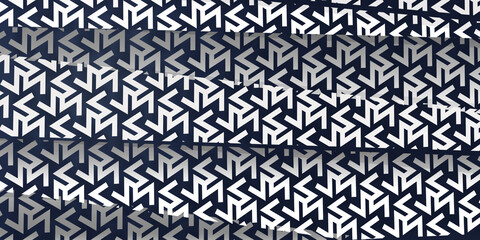 Fototapeta premium Cutting Seamless geometric pattern background with Card Board Style Effect 