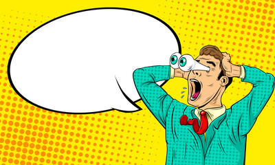 Blank comic cartoon hyper expressive reaction face © anggi wibisono