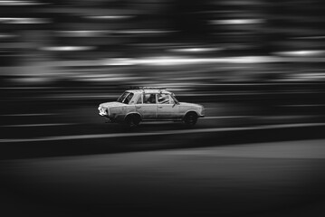 A car is is going at high speed