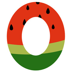 Fototapeta premium Alphabet letter O