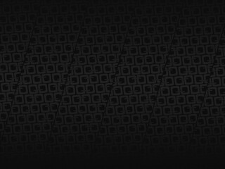 Black metal texture steel background. Luxurious steel ornament. Perforated metal sheet.