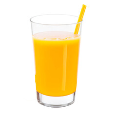 Orange juice, transparent background