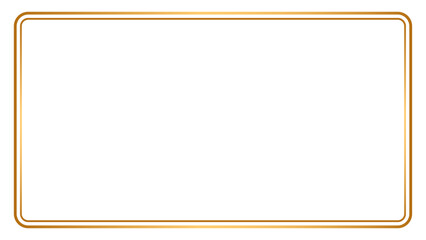 Rectangle golden frame border