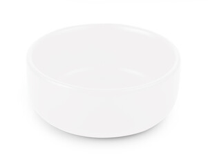 empty bowl isolated on white background.