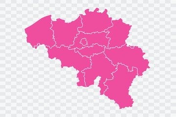 Belgium Map Fuscia Color Background quality files png