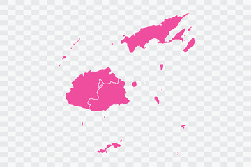 Fototapeta na wymiar Fiji Map Fuscia Color Background quality files png