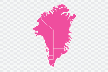Greenland Map Fuscia Color Background quality files png - obrazy, fototapety, plakaty