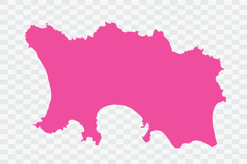 Jersey Map Fuscia Color Background quality files png - obrazy, fototapety, plakaty