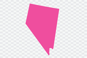 NEVADA Map Fuscia Color Background quality files png