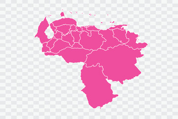 Venezuela Map Fuscia Color Background quality files png