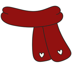 Handdrawn Scarf Doodle