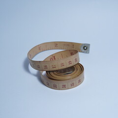 sewing meter on white background