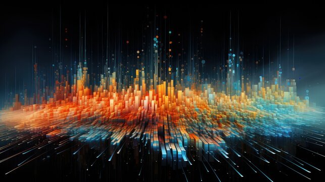 digital sorting algorithm data illustration visualization abstract, background analysis, system innovation digital sorting algorithm data