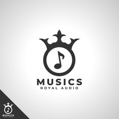 Royal Music logo template