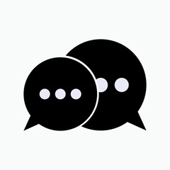 Chat Icon. Communication Symbol - Vector.