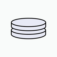 Coin Stack Icon. Money Symbol - Vector.