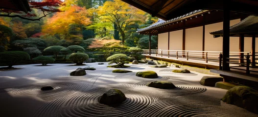 Photo sur Plexiglas Kyoto private rock garden.